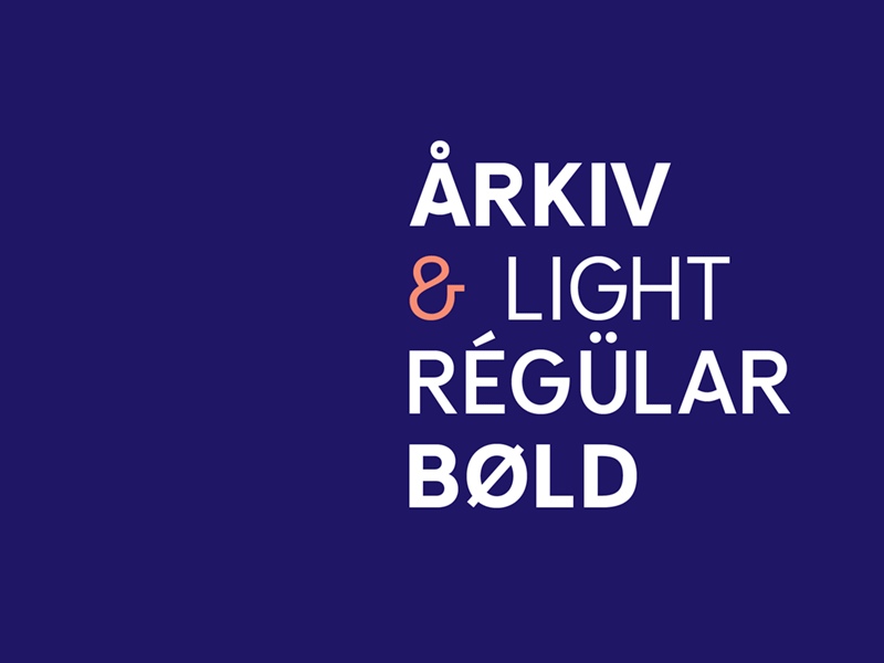 Arkiv Typeface