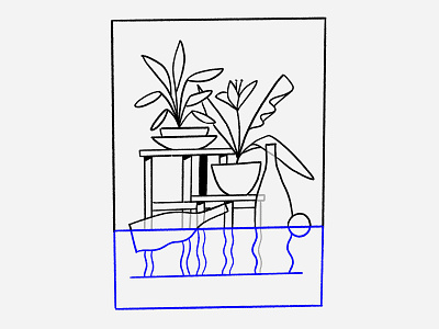 Flooded Room bottle flood krukje objects plants underwater water