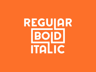 Regular Bold Italic