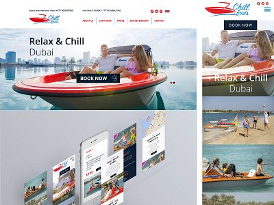 Chill Boat - web design design graphic design typography ux webdesign