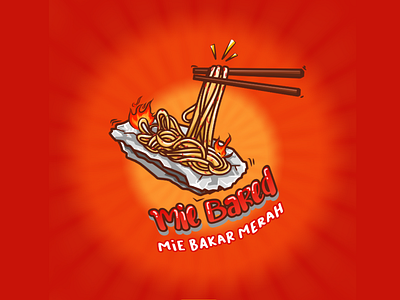 Mie Bared - A Restaurant Logo branding design graphic design icon illustration logo vector