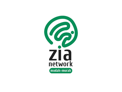 ZIA Network - A Neighborhood Network Logo branding design graphic design icon illustration logo vector