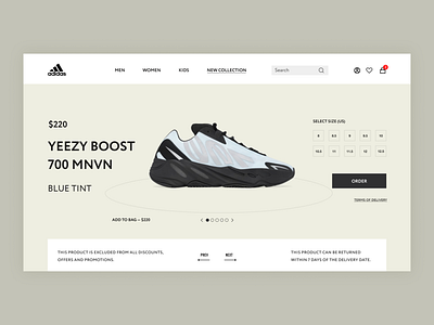 Adidas concept - UI Design