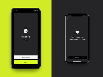 Another app concept app black design icons login onboarding registration