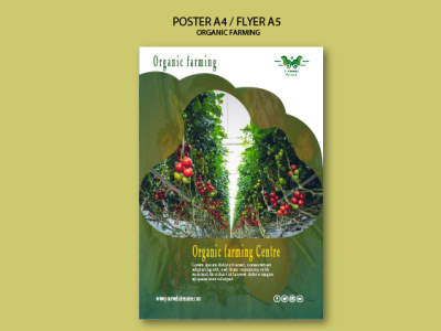 organic farming poster A4 / flyer A5