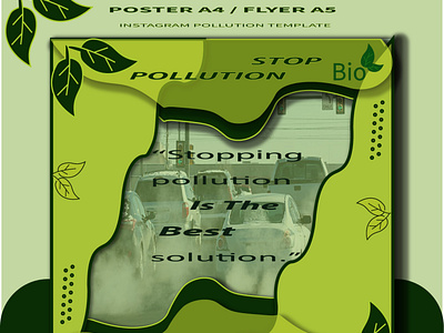 ECOLOGY POLLUTION POSTER /FLYER TEMPLATE