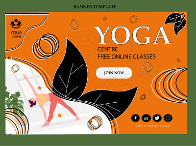 banner template banner design banner template graphic design yoga banner design yoga banner template