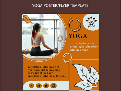 poster A4 / flyer A5 template flyer flyer design flyer template graphic design poster poster desgn poster template yoga flyer yoga poster