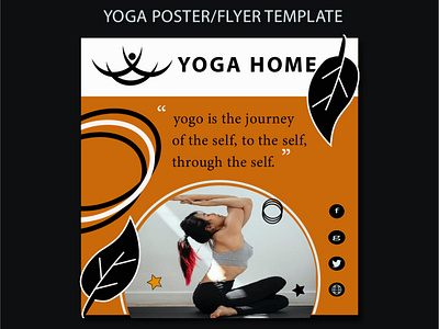 insta poster / flyer template facebook post flyer flyer design graphic design inst post poster poster design social media yoga flyer template yoga poster template
