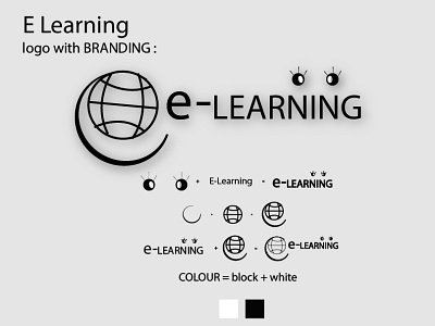 E Learning logo with branding. branding branding logo e learning logo witn branding. flat logo graphic design logo logo design logo designs logo folio logo tipo modern logo