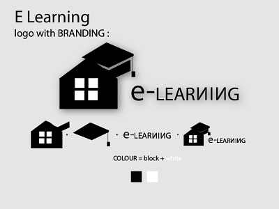 E Learning logo with branding. branding e learning education logo e learning logo design e learning logo witn branding. graphic design logo logo design logo folio logos