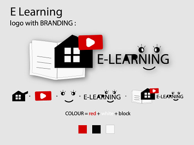 E Learning logo with branding. branding branding logo design e learning logo with branding. graphic design logo logo design logo designs logo folio logo tipo