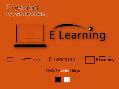 E Learning logo with Branding. branding e learning logo with branding. graphic design logo logo design logofolio logos