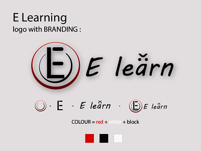 E Learning logo with Branding.
