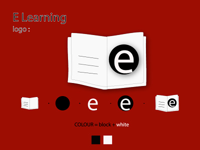 E Learning logo. branding graphic design logo