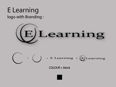 E Learning Logo with Branding. branding branding logo graphic design logo logo designs logo tipo logofolio logos