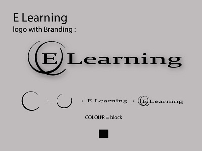 E Learning Logo with Branding.