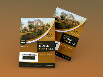 FLYER TEMPLATE advertizement brochure flyer flyer template flyers graphic design real estate flyer template