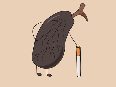 Illustration adobe illustrator cigarrets graphic design illustration lungs smoke vector