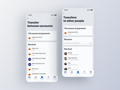 The Bank app application bank blockchain card coin financial interaction interface ios minimal mobile payments product transfer ui ui kit ui8 ux web