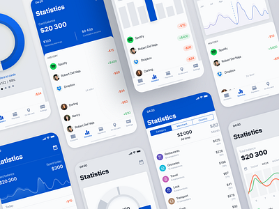 The Bank app application bank blockchain card financial graphic interaction ios minimal mobile payments product product design statistic transfer ui ui kit ux web