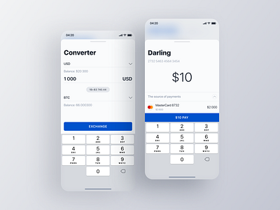 The Bank app bank blockchain card coin converter financial graphic interaction ios mobile pay payments product product design transfer ui ui kit ux web