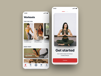 The Workout app application fitness graphic gym interaction ios log in mobile onboarding product product design sport ui ui kit ux web weight welcome workout