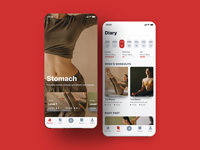 The Workout app fitness graphic gym interaction ios log in mobile onboarding product product design schedule sport ui ui kit ux web weight welcome workout