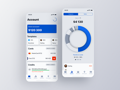The Bank app application bank blockchain card financial graphic interaction interface ios minimal mobile payments product product design transfer ui ui kit ux