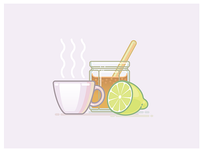 Lemon and honey tea