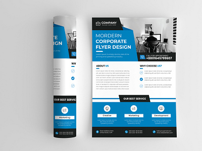 Corporate Flyer Design ai branding business clean corporate eye catchy flyer design graphic design