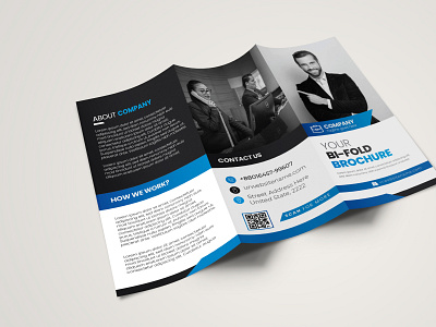 Trifold- Brochure Design ai branding brochure corporate graphic design illustrator mordern tri fold template trifold