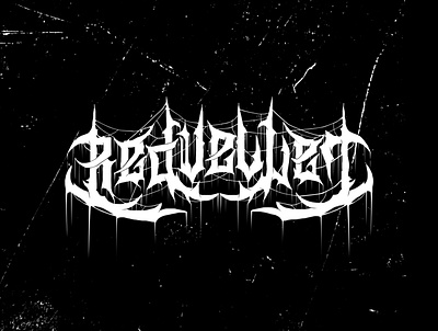 Red Velvet Deathcore Typeface deathcore kpop metal metal font red velvet