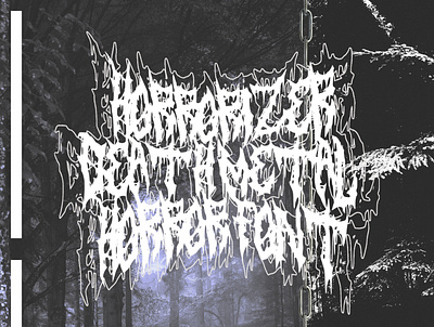 HORRORIZER DEATH METAL HORROR FONT brutal death metal death metal font font horror metal metal font