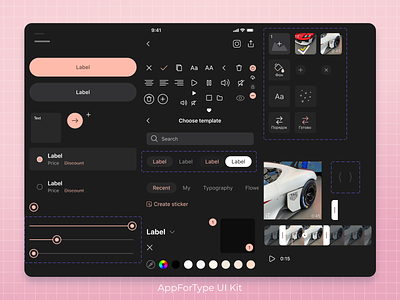 AppForType UI Kit app design instagram interface ios iphone stories templates ui ui kit ux