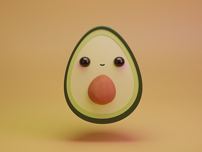 Avocados 3d blender design