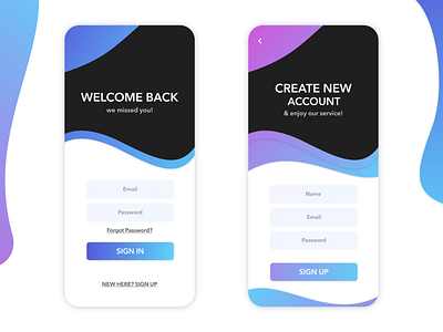 DAILY UI 1 | sign in/up concept app appdesign appdevelopers application daily ui design login login page registration signin signup ui uidesign ux web webdesign