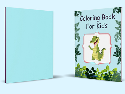Simple Kids Coloring Book Cover Design