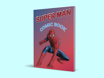 Simple comic coloring book cover design