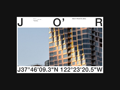 Jason O'Rear — Exploration architecture colour design figma graphic design grid layout logo minimal photoghaphy photographer type typography ui ux web design website