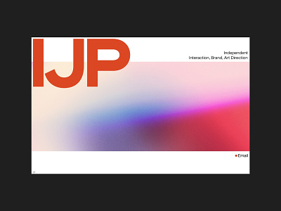 IJP Portfolio — '22 art direction color colour design gradient grid layout logo minimal portfolio type typography ui ux web design website