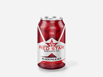 Red Star Brewery Co. branding design graphic design label design vector