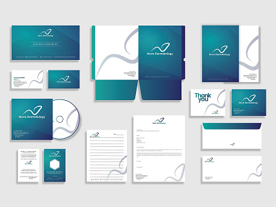 Nova Dermatology - Business Branding Design brand identity branding company design graphic design logo typography