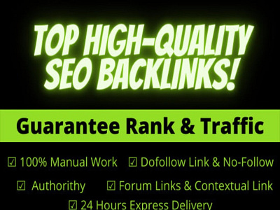 60 high quality authority SEO backlinks branding