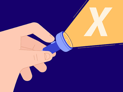 X 2d branding design flat illustration