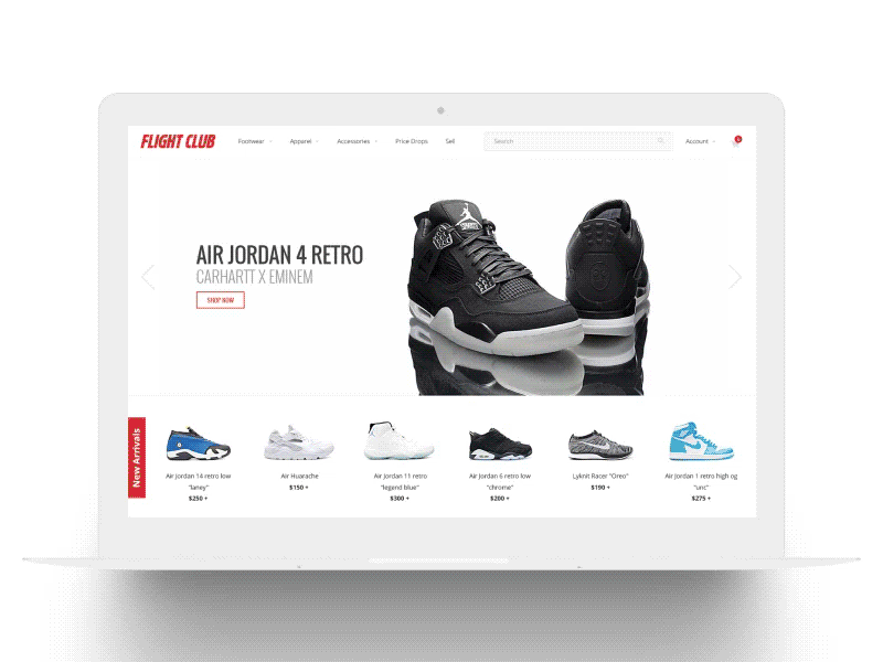 Flight Club Redesign Concept