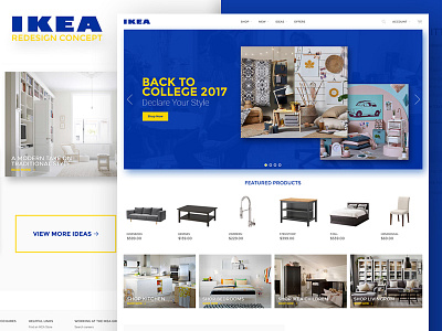 Ikea Redesign Concept concept furniture ikea layout redesign ui ux website