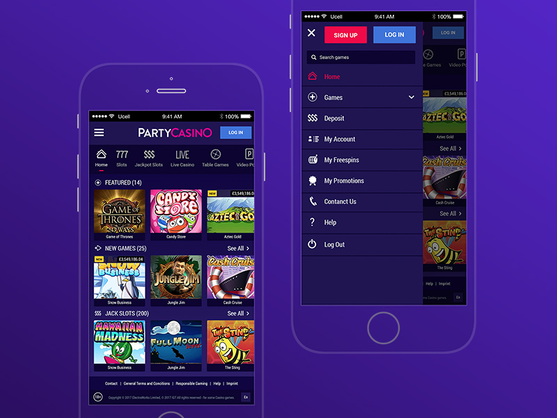 PartyCasino App by Jan on Dribbble