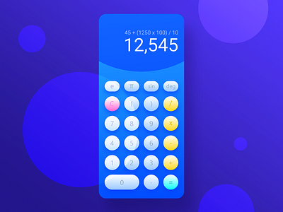 Calculator - 004 Day app app design calculator daily ui dailyui design fun funny grid icon illustration interface numbers typography ui user interface ux