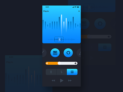 Settings - 007 app app design branding dailyui design flat grid icon illustration instruments interface lines logo music music app page settings typography ui ux
